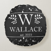 Enkel modern julmonogram nygift foto 