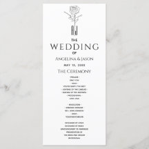 Enkel modern kalligrafi Bröllop