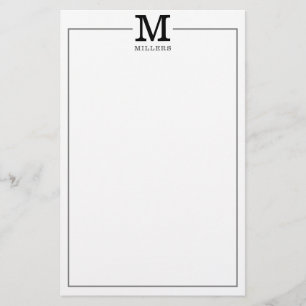 Enkel modern klassisk familj Namn Monogram 