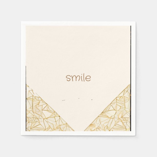 enkel modern konst i pastellberget pappersservett (Framsidan)