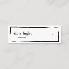 Enkel Modern Kraft papper Earring Visning Mini Bus Visitkort