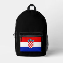 Enkel Modern Kroatiens nationella Flagga Souvenir