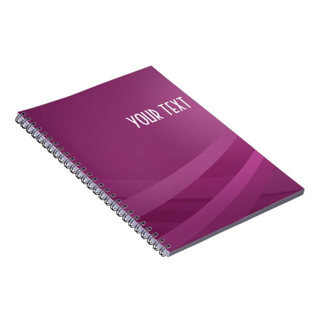 Enkel modern Lila Lilac Wave Anteckningsbok (Högra Sidan)