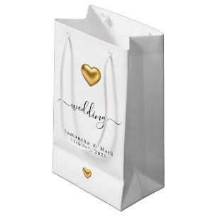 Enkel, modern, liten Bröllop-gåva från Guld Heart