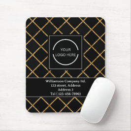 Enkel modern Logotyp för Black and Guld Company Musmatta
