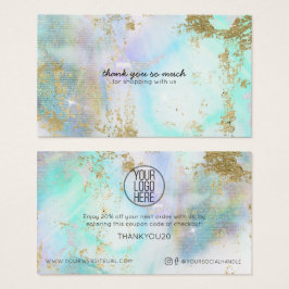 Enkel modern LOGOTYP HÄR: Kundrabatt Visitkort