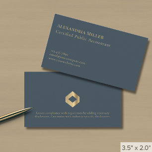Enkel modern lyx Guld Logotyp Visitkort