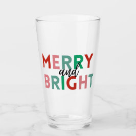 Enkel modern merry och Bright Colorful Typografi Glaskopp