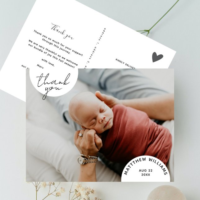 Enkel, modern, minimal bild av Baby Tack Vykort (Skapare uppladdad)