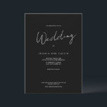 Enkel, modern, minimal bröllopsinbjudan inbjudningar<br><div class="desc">Enkelhet säger allt! Den här minimala textbröllopsinbjudan passar dagens moderna bröllop. Det är en enkel mall som innehåller all information du behöver för bröllop. Klicka på "personanpassa" eller "ange information" om du vill ändra informationen eller så kan du gå ännu längre genom att ändra färg i texten och bakgrunden med...</div>