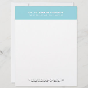 Enkel Modern Minimal Familjeläkare Brevhuvud