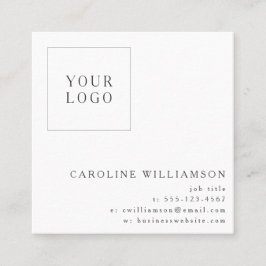 Enkel, modern, minimal kvadratisk Professionell, L Fyrkantigt Visitkort