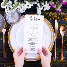 Enkel, modern, minimal meny, klassiskt skript svar