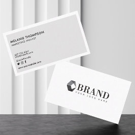 Enkel Modern Minimalis Luxuös Professionell Logoty Visitkort
