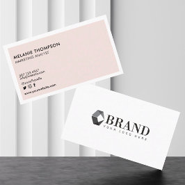 Enkel Modern Minimalis Luxuös Professionell Logoty Visitkort