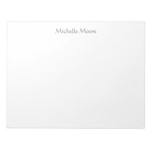 Enkel Modern Minimalist Namn Personlig Anteckningsblock