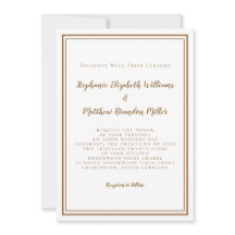 Enkel Modern Minimalist Rustik Brun Bröllops- In