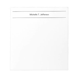 Enkel Modern Minimalistisk Anteckningsblock