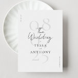 Enkel Modern Minimalistisk Bröllopsfest Spara Datumet<br><div class="desc">Eleganta spara datum bröllopskort som är enkla och stilrena med modern handskriven skrift och minimalistisk design.</div>