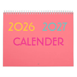 Enkel Modern Minimalistisk Färgrik Kalender 2023