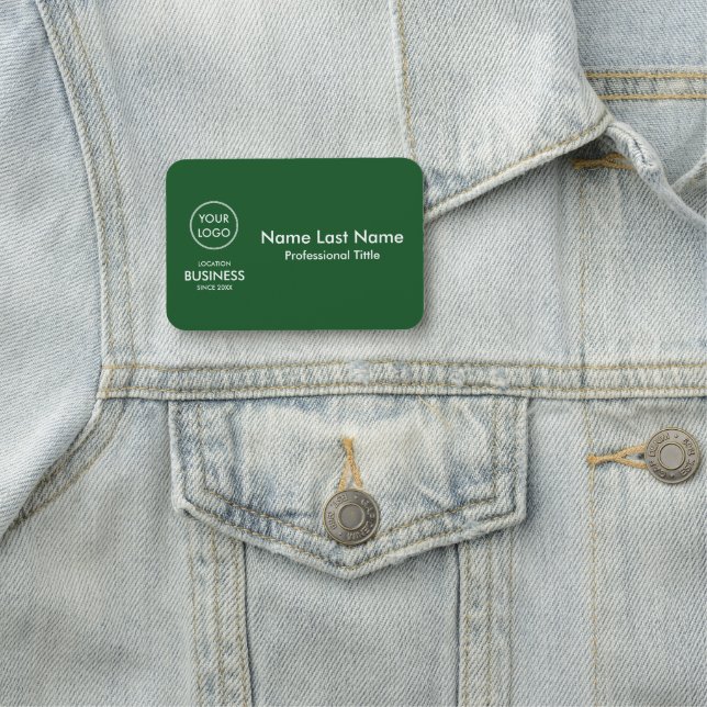 Enkel, modern, minimalistisk Grönt av Logotyp för  Namnbricka (På plats)