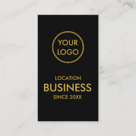 Enkel, modern, minimalistisk Guld Business Logotyp Visitkort