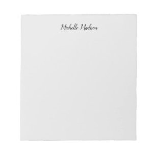Enkel modern minimalistisk handskriven kalligrafi anteckningsblock