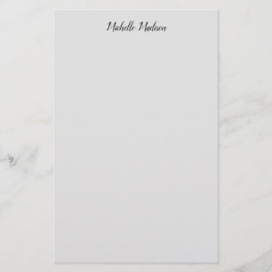 Enkel modern minimalistisk handskriven kalligrafi brevpapper