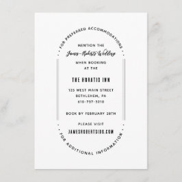 Enkel modern minimalistisk informationskort tilläggskort