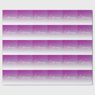 Enkel Modern Minimalistisk Lila Ombre Gradient Presentpapper