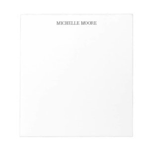 Enkel Modern Minimalistisk Namn Anteckningsblock