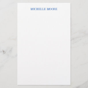 Enkel Modern Minimalistisk Namn Brevpapper