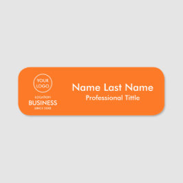 Enkel, modern, minimalistisk Orange av Logotyp för Namnbricka