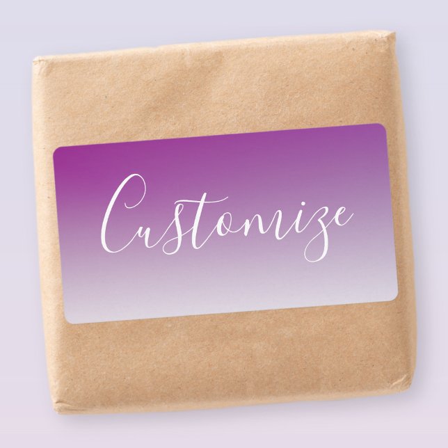 Enkel, modern, minimalistisk övertoning för Lila u Fraktsedel (Skapare uppladdad)