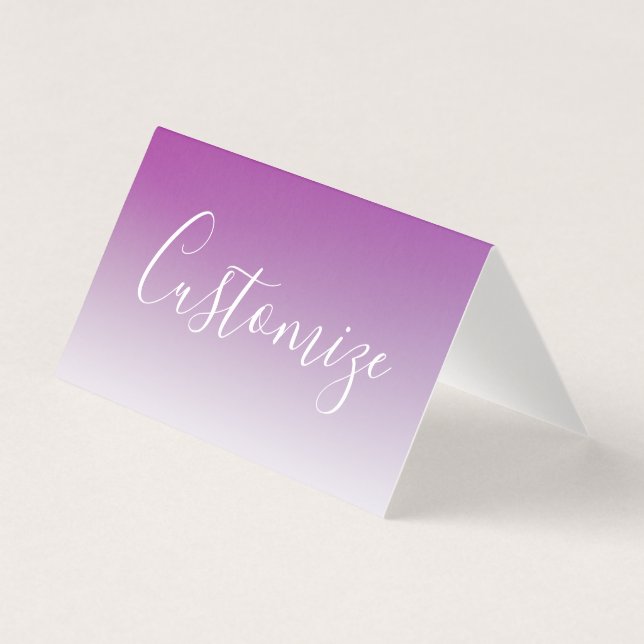 Enkel, modern, minimalistisk övertoning för Lila u Kort (Framsida)