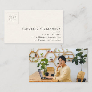 Enkel Modern Minimalistisk Professionell Logotyp F Visitkort