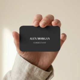 Enkel Modern Minimalistisk Professionell svart Anp Visitkort