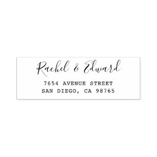Enkel modern, minimalistisk Returadress Självfärgande Stämpel