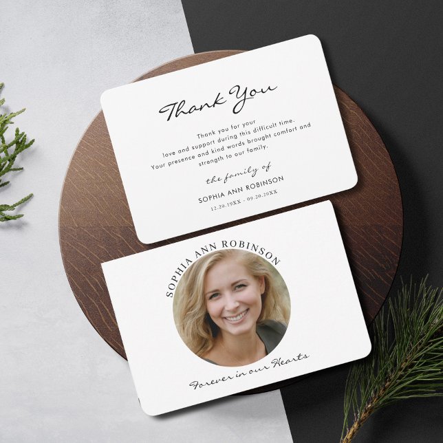 Enkel modern minnesbild - Tackkort Tack Kort (Skapare uppladdad)