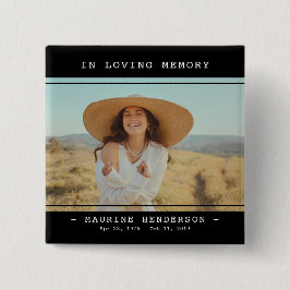 Enkel modern minnesfotominnesstund för Loving-minn Knapp