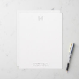 Enkel Modern Monogram-Professionell för Personlig Brevhuvud