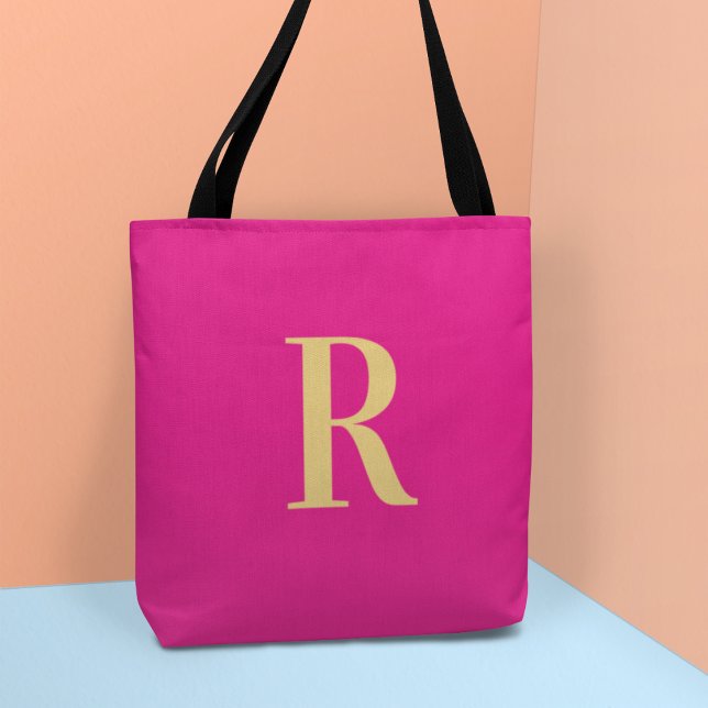 Enkel Modern Monogram Tygkasse (Skapare uppladdad)