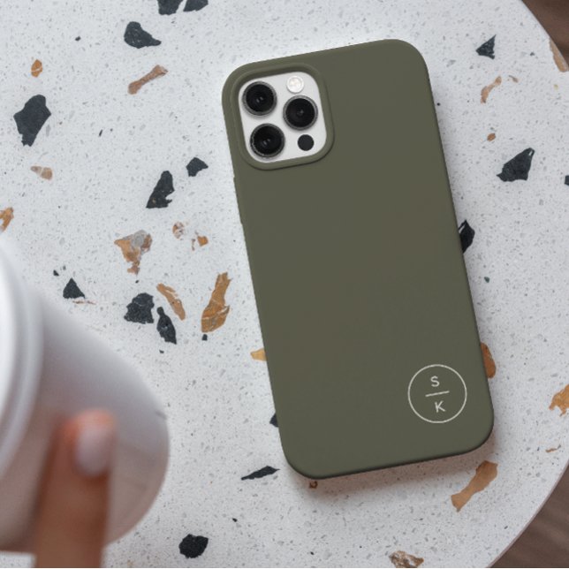 Enkel modern monogramnamnfall - Case-Mate iPhone-f (Skapare uppladdad)