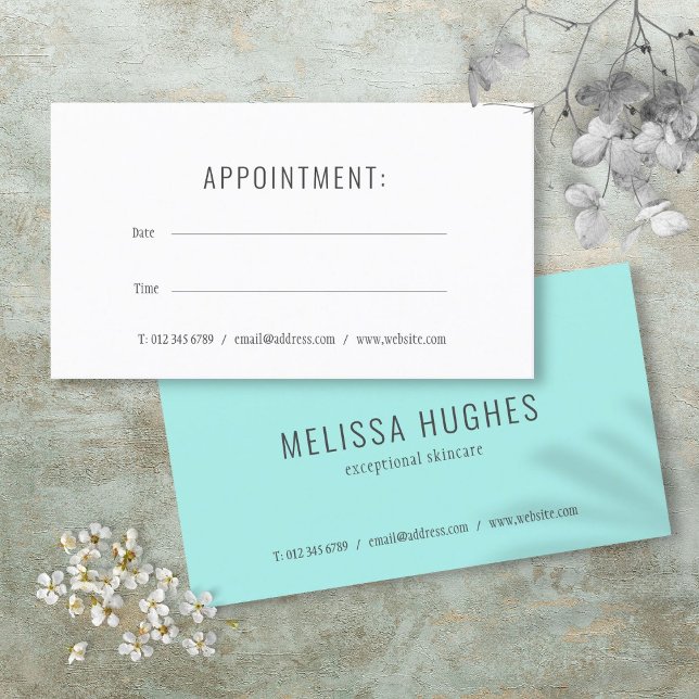 Enkel modern möteskort visitkort (Simple Modern Appointment Card)