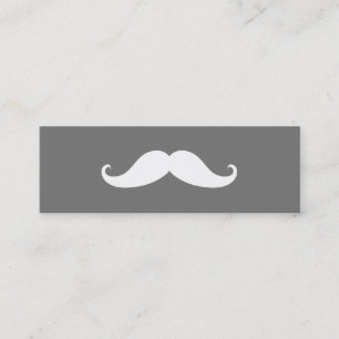 Enkel Modern Mustache Barber Shop Mini Business C Visitkort