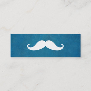 Enkel Modern Mustache Barber Shop Mini Visitkort