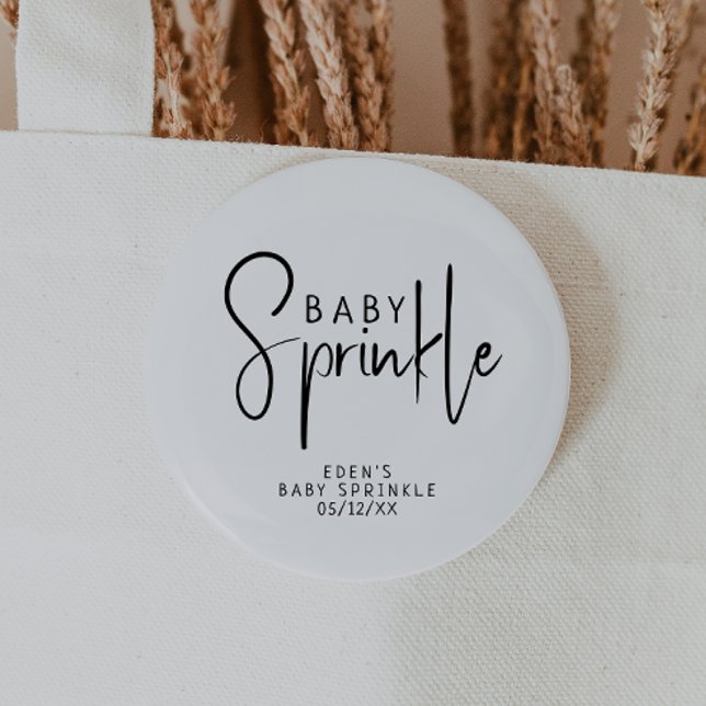 Enkel Modern Neutralt Baby Sprinkle Knapp (Skapare uppladdad)