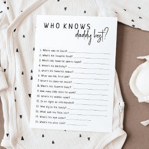 Enkel modern Neutralt som känner pappa Best Card Inbjudningar