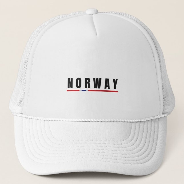 Enkel modern norge, norsk Brev Flagga Souveni Keps (Framsida)