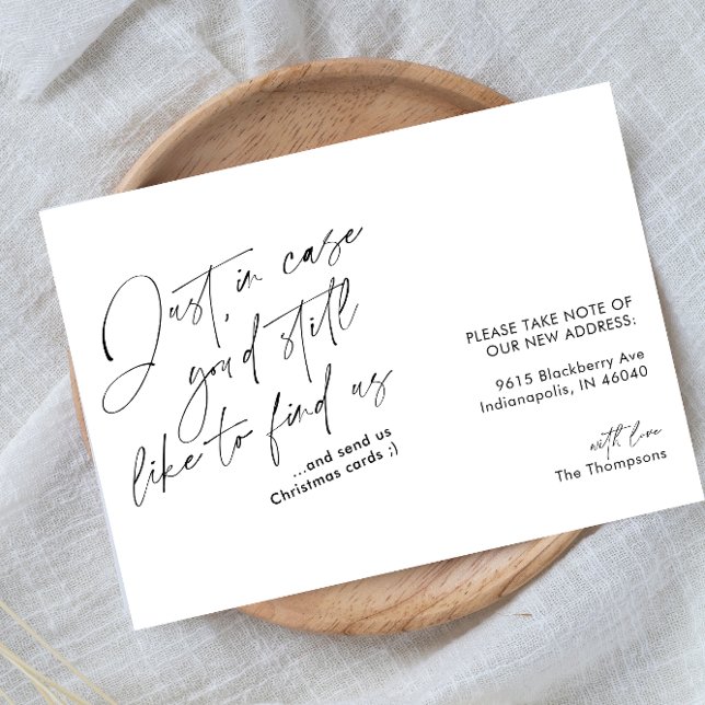 Enkel Modern nuny svart och vit Flytta Meddelande (Skapare uppladdad)